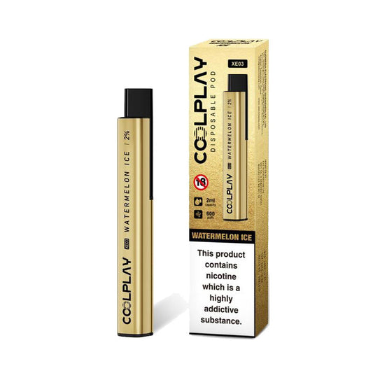 Cool Play Gold Bar Disposable Vape XE03 - Pack Of 10x