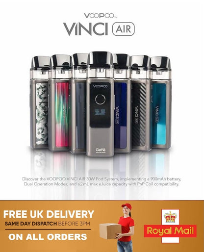 VOOPOO VINCI Air Pod Mod KIt 900mAh | 30W | 2ml | OR Pack of 5x Replacement Coil