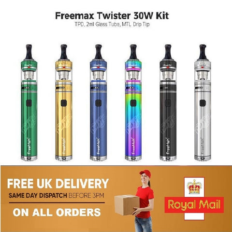 FreeMax Twister 30W Kit 1400mAh Vape Pen Starter Kit With Fireluke 22 Tank - TPD