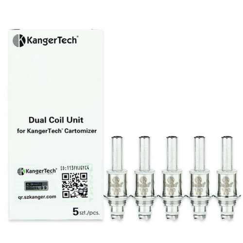 Genuine KangerTech Kanger Dual Coil Unit 1.5Ω Replacement Coil Pack of 5x