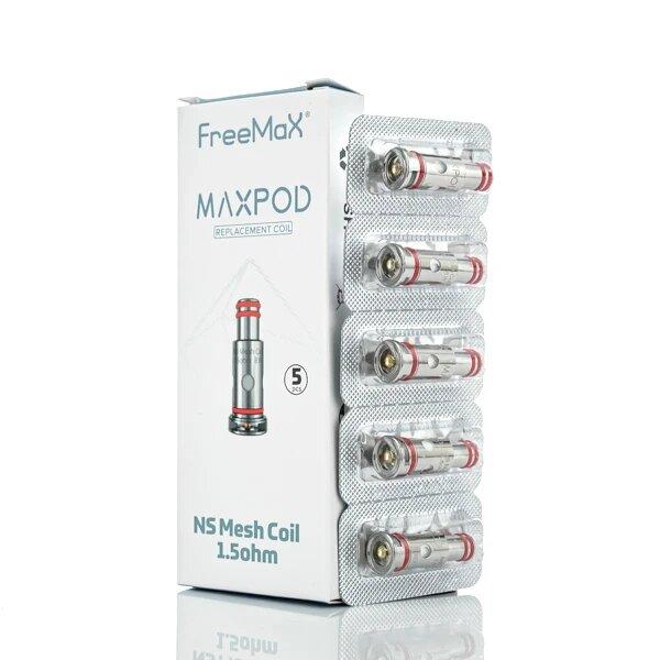 Freemax Maxpod NS Mesh Coil 1.0ohm & 1.5ohm Pack of 5x Replacement Coils