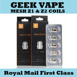 Geekvape Zeus Sub-Ohm Mesh Coils - Mesh Z1 OR Z2 Mesh Coils
