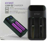 Efest Lush Q2 Charger Two Bay for 10440, 16340, 18350, 18500, 18650 UK Plug