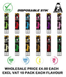 Disposable Stick Pod Vape Kit by Area 51 - 600 Puffs - 2ml 550mAh TPD Compliant