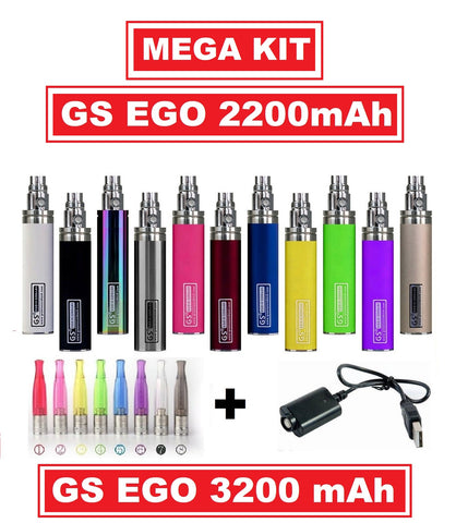 GS EGO II 2200mAh OR GS EGO III 3200mAh Battery - **Mega Kit**