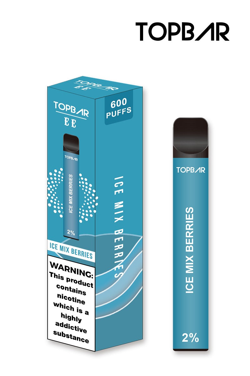 TOP BAR 600 Puffs Disposable Vape Pod 2% Nic Salt - LIKE ELF Bar