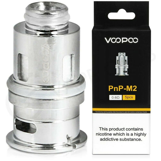 Genuine VooPoo PnP M2 Regular Coil 0.6ohm Pack of 5x Replacement Coils Head