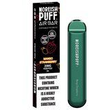 Moreish Puff Air Bar Disposable Vape Pod Device 575 Puffs, 20mg Nicotine, 2ml E-Liquid
