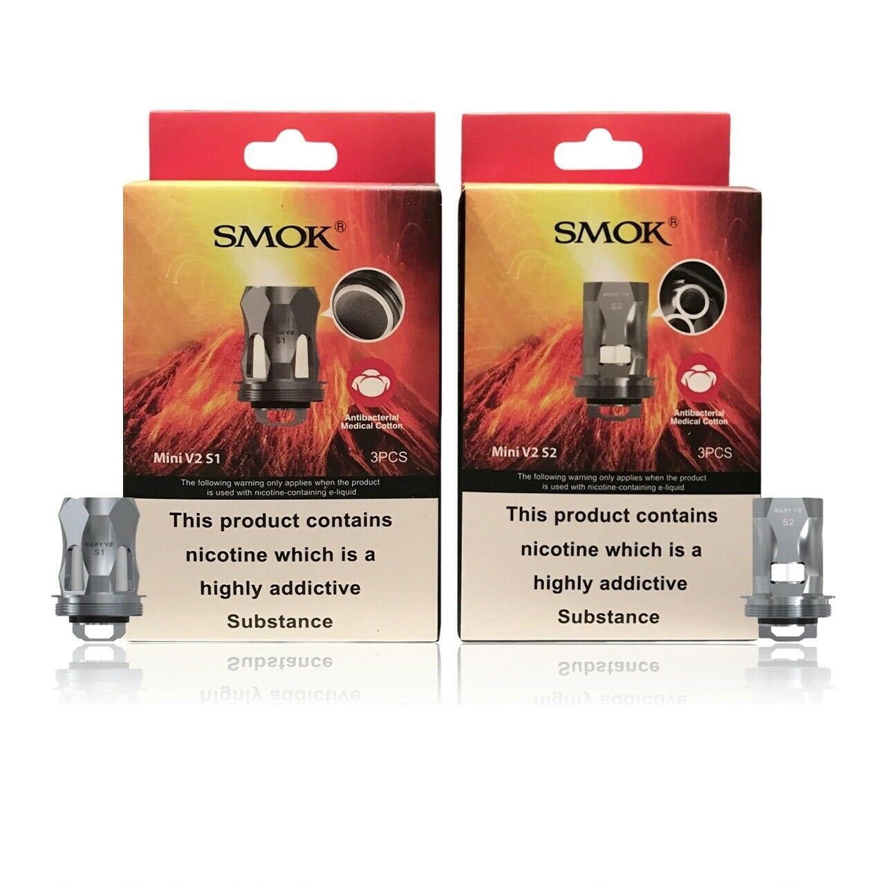 Genuine SMOK Mini S1 & S2 Coils For SMOK MAG GRIP | STICK V9 | MORPH 219