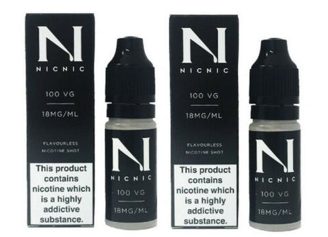 Nicotine Shots by NicNic - 18mg Nic Shot 100VG