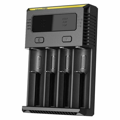 Nitecore NEW i4 Intellicharge 18650-26650-20700-16340 UK Plug Battery Charger