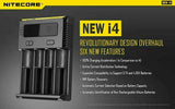 Nitecore NEW i4 Intellicharge 18650-26650-20700-16340 UK Plug Battery Charger