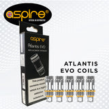 Aspire Atlantis Evo 0.4 ohm & 0.5 ohm Replacement Coils Atomizer Head