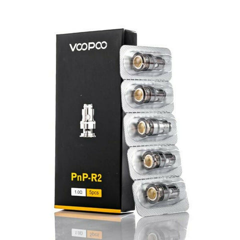 Genuine VooPoo PnP R2 Ceramic Coil 1.0ohm Pack of 5x Replacement Coils Head