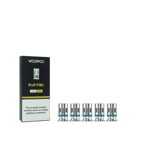 Voopoo PnP-TM1 Mesh Coil 0.6ohm OR TR1 Coil 1.2ohm Pack Of 5x Replacement Coils