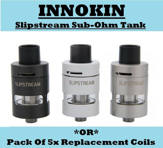 Innokin Slipstream Sub-Ohm Tank Clearomizer Atomizer Head 2ml Tank TPD Compliant