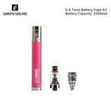 Green Sound Twist II Battery Vape Pen Mod 2200mAh Battery - Tank and Charger Included