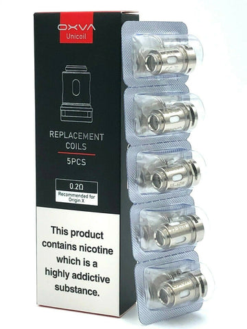 Oxva® Origin Unicoil Mesh Coils E-Cigarette Vape Atomizer 0.2Ω Pack of 5x