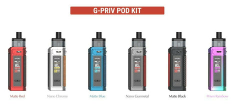 Smok G Priv 80W Kit 2500mAh Battery 2ml All Colours E-Cigarette Pod Vape Kit