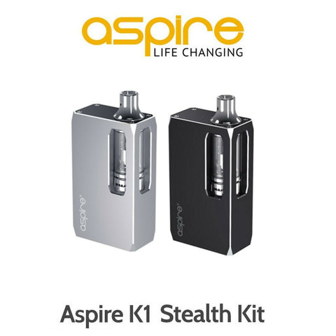 Aspire K1 Stealth Vape E-Cigarette Starter Kit - 1000mAh Battery + Aspire K1 Plus Tank