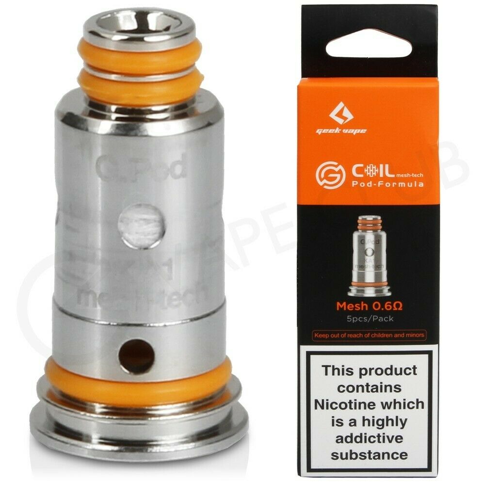 GeekVape G Coil Mesh tech 0.6ohm Replacement Coil For Pod System Kit Pack of 5x