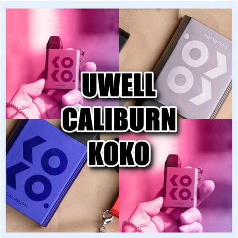 UWELL Caliburn KOKO Pod Kit ECigg Device Vape Kit 520mAh 11W 2ML TPD Compliant