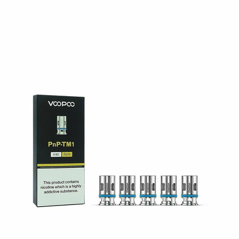 Genuine VooPoo PnP TM1 Mesh Coil 0.6ohm Pack of 5x Replacement Coils Head
